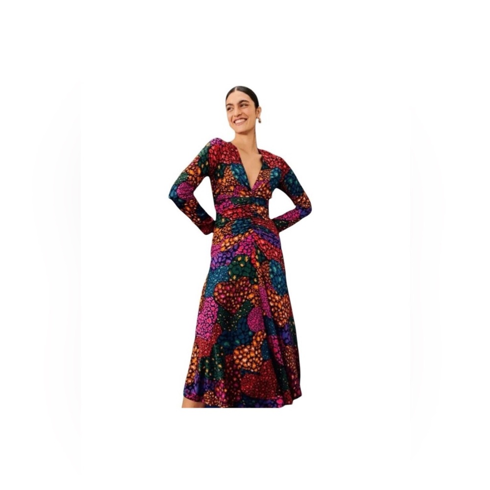 Farm Rio Rainbow Hearts Midi
Dress Size Medium